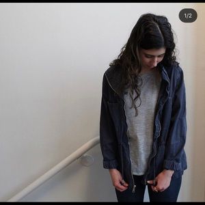 Blue Old Navy Army Jacket